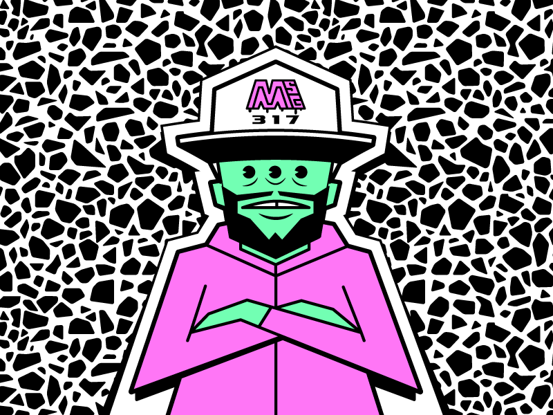 Mutant MSG317 msg317 hat hoodie illustration hiphop mutant rap character branding bboy
