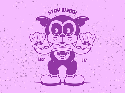 SW4L bootleg cartoon character design illustration lowbrow mascot msg317 vector vintage weird