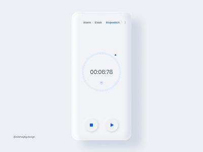 Stopwatch - mobile ui