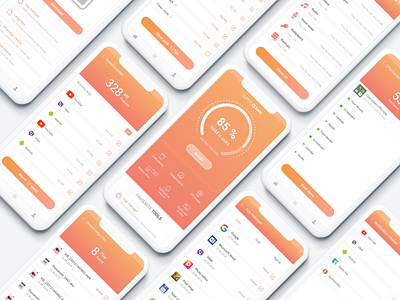 Phone cleaner android app figma ui ux