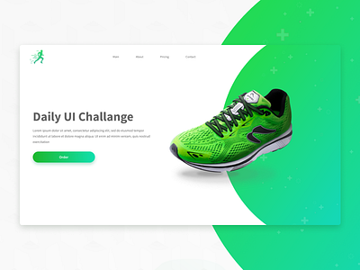 Landing page: Daily UI challenge dailyui figma landingpage sports ui