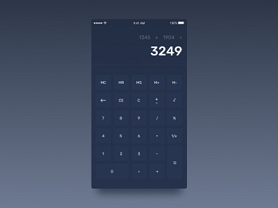 Calculator calculator dailyui dark figma mobile ui uiux ux