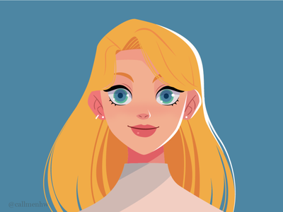 Blonde girl by Boonheur on Dribbble