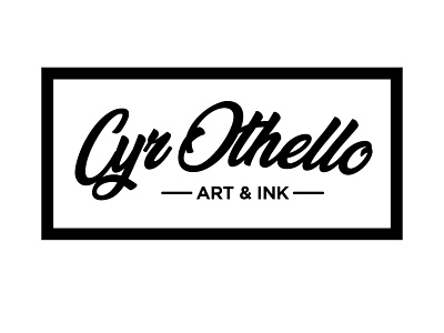 Cyr Othello Logo branding design habits logo tattooshop typography