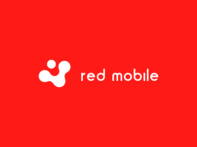 Red Mobile branding circles design habits icon logo logo design concept mobile rounded