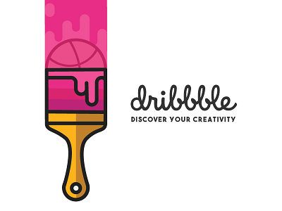 Dribbble Paintbrush design dribbble illustration paintbrush vector