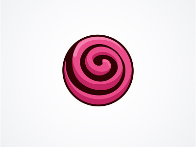 Jollypop circles design icon illustration logo logo design concept lollipop rounded vector
