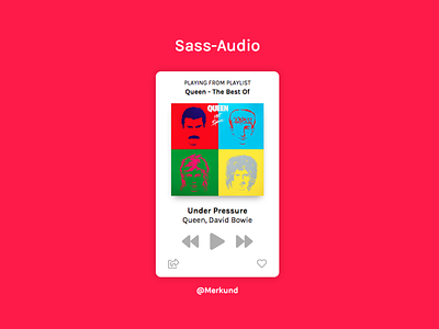 Sass Audio css html sass ui web design