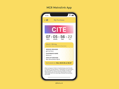 Metrolink Ticket Screen Re-design