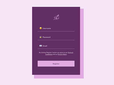 CodePen Challenge - Perfect Purples css html html form ui