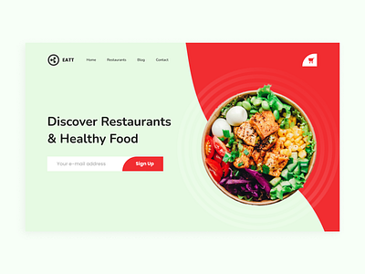 Restaurant and food website landing page chow design food food website restaurant restaurant website ui ui design uiux web design web ui website website design