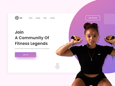 fitness website landing page fitness fitness website gym gym website ui ui design visual design web design website concept