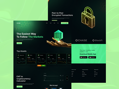 HIVE - Cryptocurrency website design. concept app crypto crypto design cryptocurrency hive nft ui design web ui