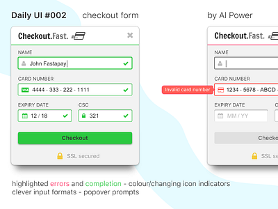 Daily UI 002 - checkout form