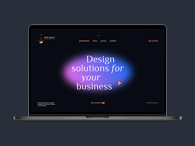 fiddle.digital branding design flat identity logo minimal type ui ux web