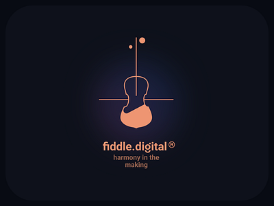fiddle.digital branding design flat graphics identity logo minimal type typography web