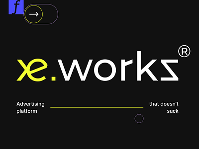 Xe.works design flat identity illustration logo minimal type typography ui web