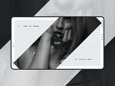 Simikov design flat minimal typography ui ux web website