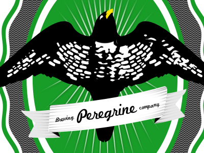 Peregrine Brewing Logo beer birds of prey logo