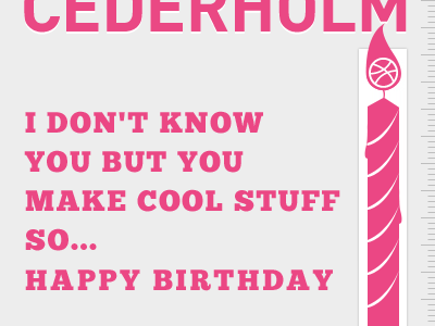 Happy Birthday birthday cederholm rebound