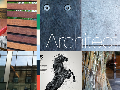 Architect design direction mood board