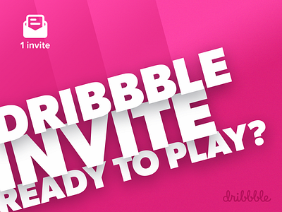Dribbble Invitation (May 2020) clean design dribbble giveaway giveaways invite invites