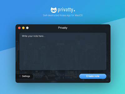 Privatty - Mac OS App design