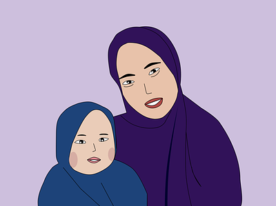 Mom and Daughter design illustration illustration design