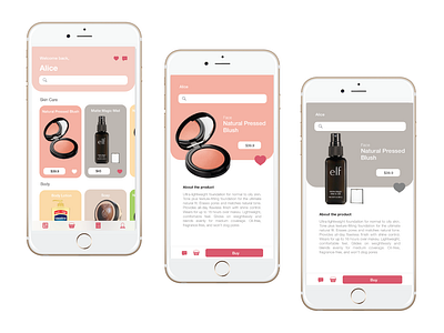 Cosmetics E-store cosmetics ecommerce app online shop