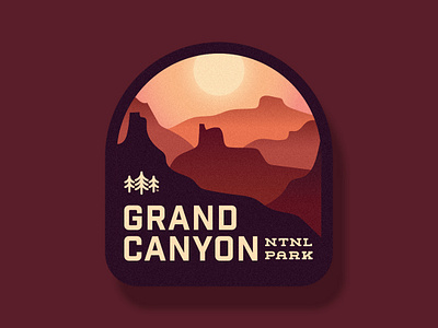 Grand Canyon National Park badge camp design logo merica merica clothing co. outdoors patch sticker vector