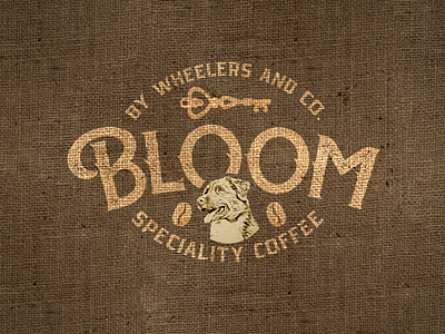 Bloom speciality coffee badge branding coffee coffeeshop illustration logo typography