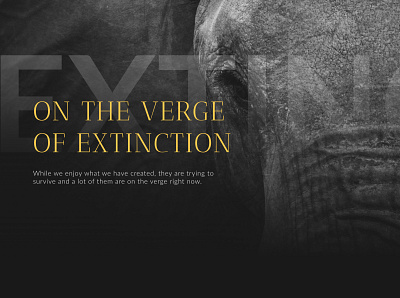 Website | On the Verge of Extinction design ui website