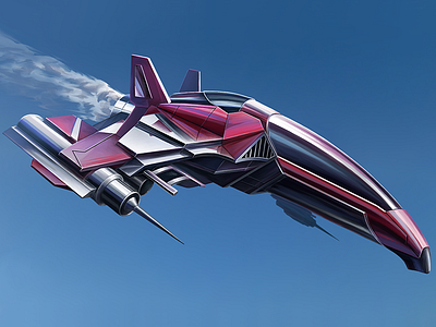 In The Sky battle blue fiction flight motion science ship sky space speed steam wing