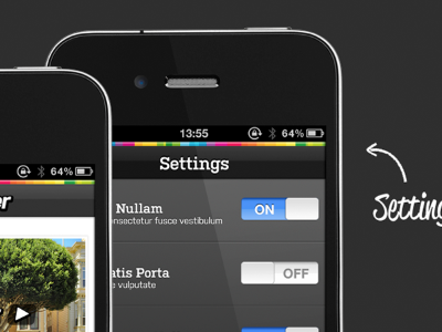 iPhone app Settings