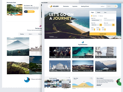Landing page - Travel site