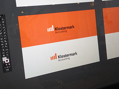 Logo/mark for Klostermark Accounting accounting chart diagram graph identity logo mark monastery