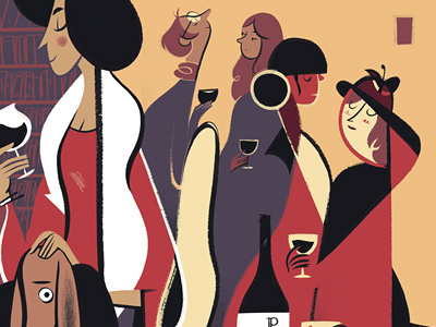 Wall Street Journal illustration wine