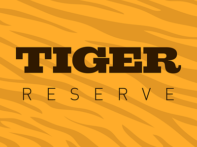 Tiger Reserve 🐯 bold bold font branding clean maximalism tiger type type art type design typography ui ux vector yellow