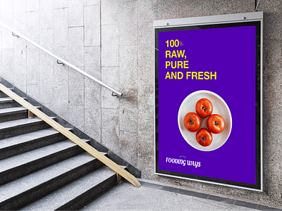 OOH Branding | FoodingWays® branding clean design minimalist ooh outdoor outdoor advertising outdoors typography