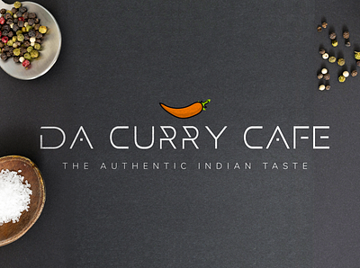 Brand Identity - Da Curry Cafe® brand design brand identity branding clean food food illustration logo logo design