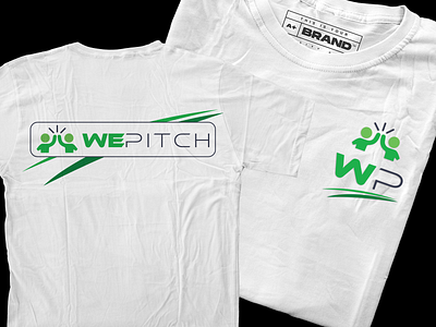 WePitch T-Shirts branding clean design illustration logo minimalist print design tshirt art typography vector