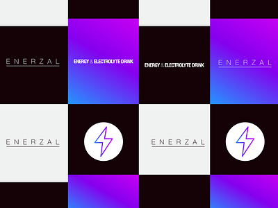 Brand Elements - Enerzal branding clean icon minimalist symbol wordmark