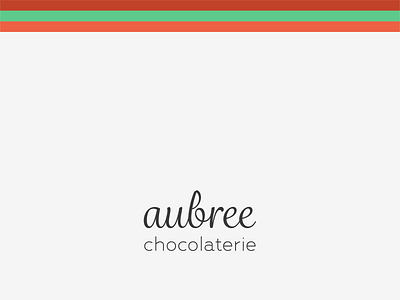 Brand Identity - aubree chocolaterie bold font brand identity branding clean design logo typography