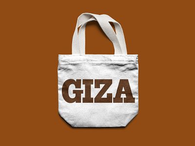 Branding for GIZA bold font branding clean design minimalist typography