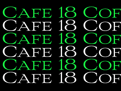 Cafe 18 - Branding