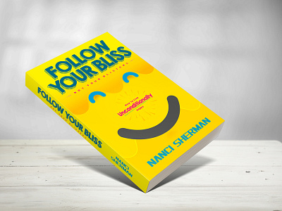 Book Cover Design bold font book art book cover book cover design book cover mockup book covers book mockup concept happiness smiley typografi yellow