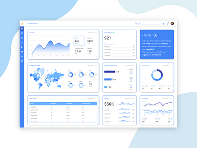 Google Analytics redesign dashboard google analytics mockup ui. ux