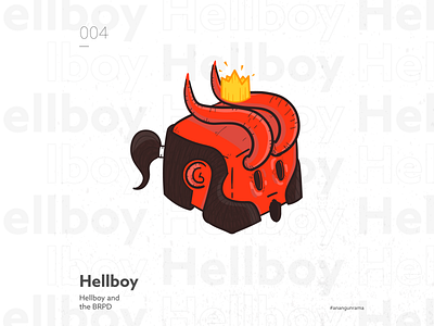 #004 Hellboy adobe illustrator fanart hellboy illustration illustrator