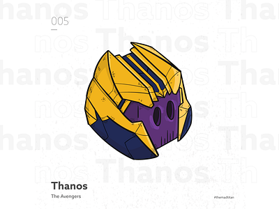 #005 Thanos adobe illustrator fanart illustration thanos