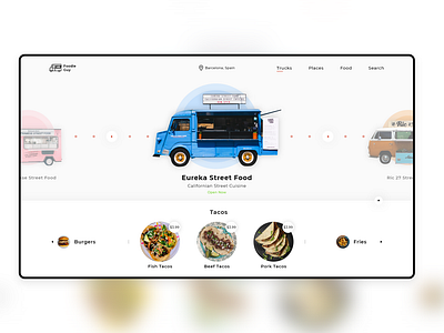 Food Truck Web Design Concept
